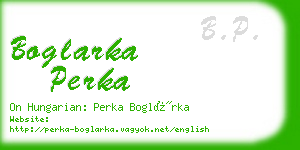 boglarka perka business card